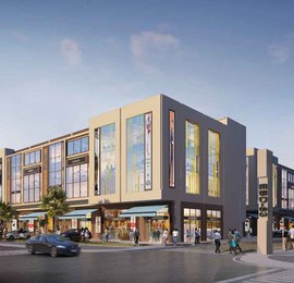 Street-level retail frontage at Emaar Business District 83